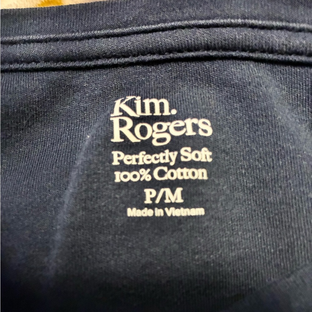 EUC Ladies Kim Rogers Perfectly Soft 3 Quarter Sleeves Crew Neck Top P/M - Picture 5 of 7